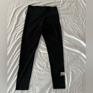 Victoria Secert PINK active leggings. Never worn with tags. Black. Size large.
